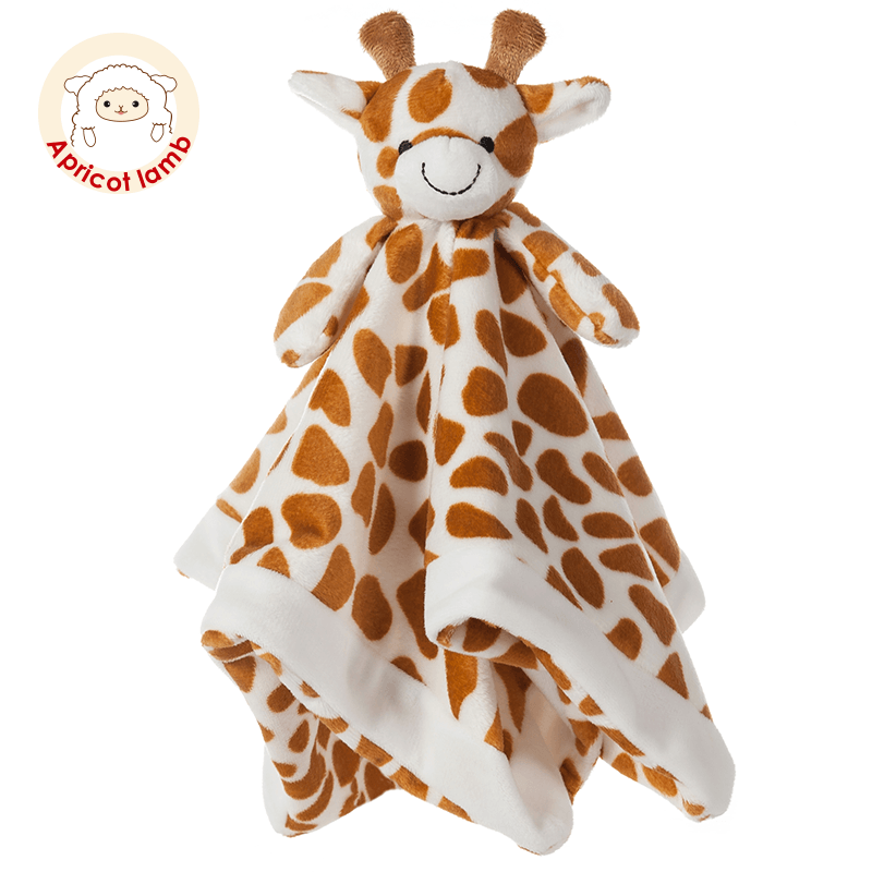 Apricot Lamb Giraffe Appeasing Towel Baby Accessible Baby Sleep Comfort Doll Plush Toys