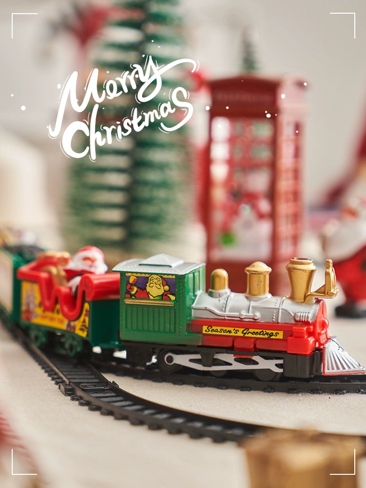 Christmas Gift Train Small Gift Decoration DIY Suit Creative Kids Kindergarten Toy Christmas Eve