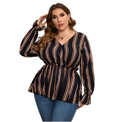 Women Blouse Autumn Winter plus Size Ladies Tops