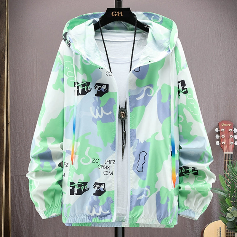 Teenager Ice Silk Sun Protection Clothing Men's Summer Thin Jacket