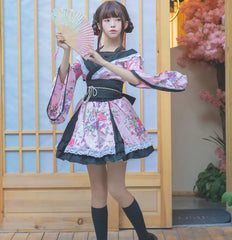 Ancient Costume and Japanese Style Flower Kui Cosplay Costume