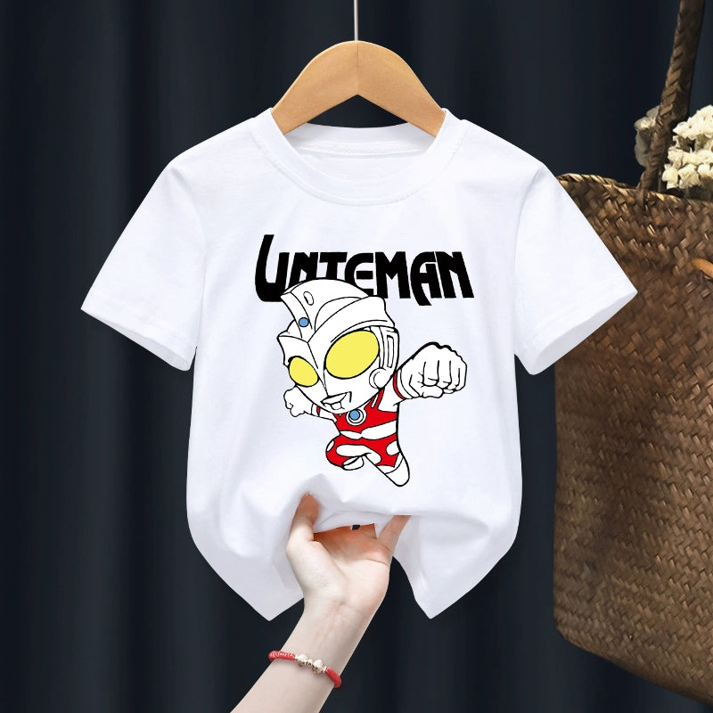 Spider-Man Crew Neck Loose Boy Baby Short Sleeve T-shirt