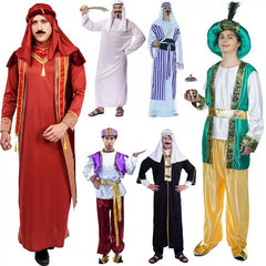 Halloween Adult Big Man Arab Dubai Robe Costume Party Clothes Performance Costume Cosplay Costume