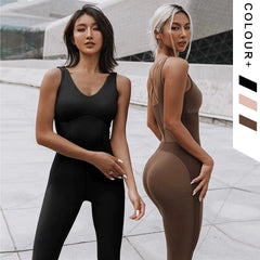 Professional Training Slimming Gym Jumpsuit Yoga Clothes