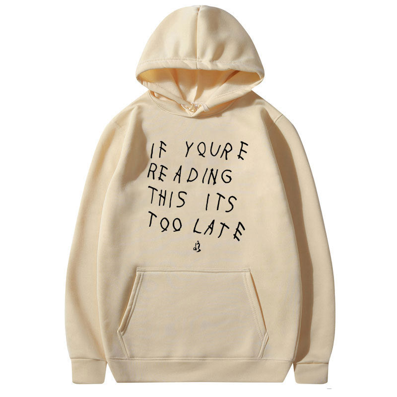 Letter Print Hoodie Men's  High Quality Hoodie