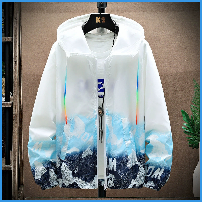 Teenager Ice Silk Sun Protection Clothing Men's Summer Thin Jacket