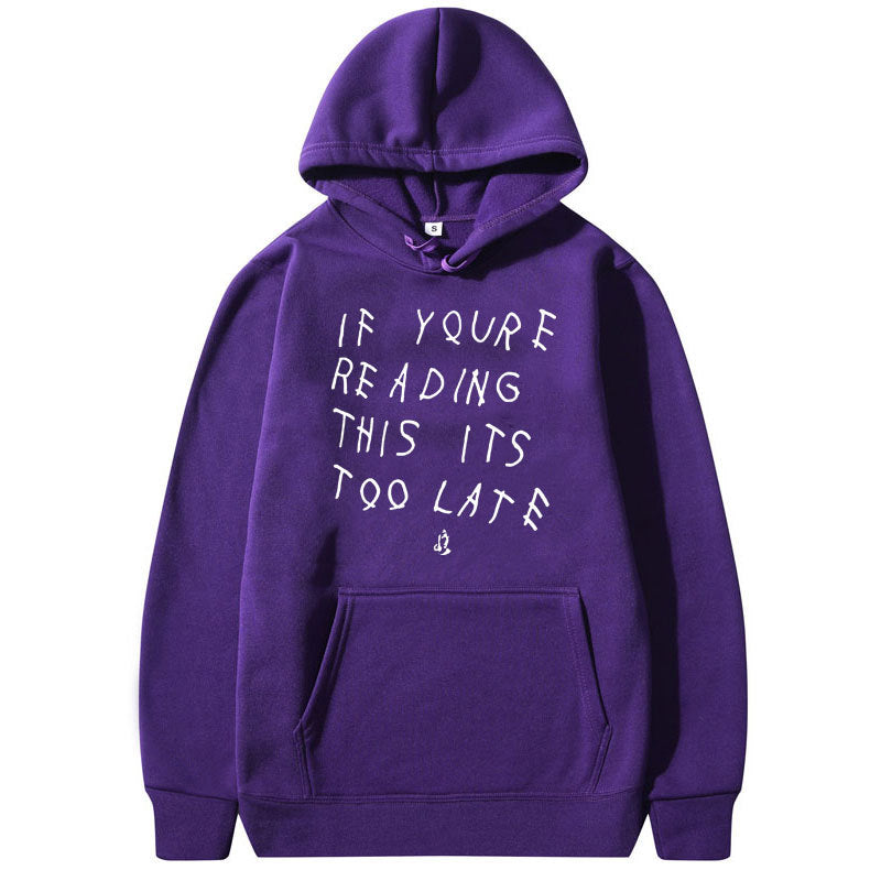 Letter Print Hoodie Men's  High Quality Hoodie