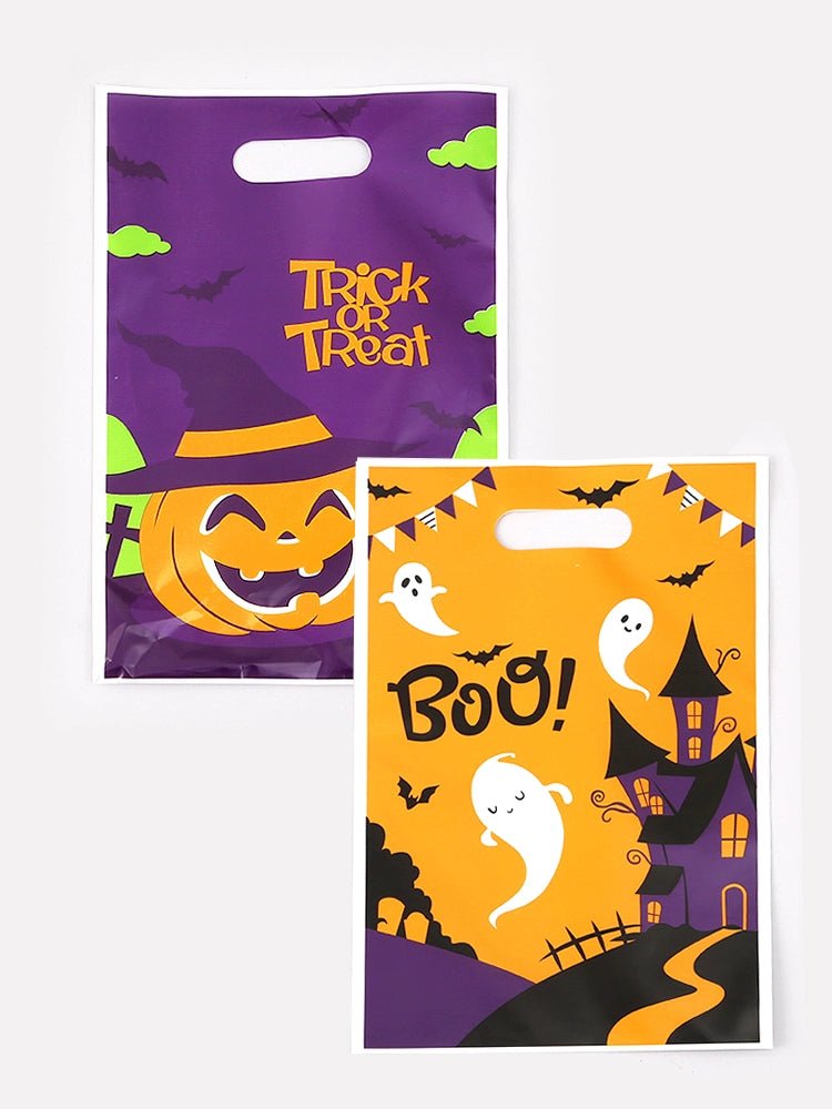 Halloween Handbag Shopping Bag Party Gift Bag Cartoon Element Color Gift Packaging Children's Candy Snack