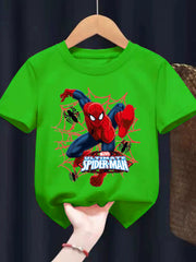 Spider-Man Crew Neck Loose Boy Baby Short Sleeve T-shirt