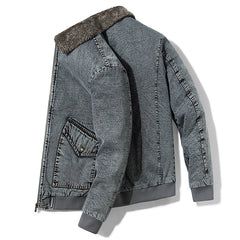 Denim Jacket Men's Loose Cargo