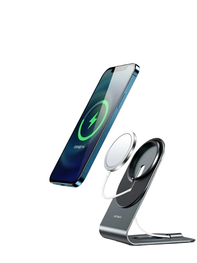 Mobile Phone Magnetic Wireless Charger Fast Charging Base Fixed Magesafe Desktop Stand