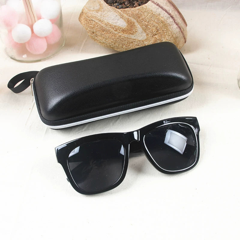 Leather Glasses Case Eva Zippered Box Sunglasses Case Sunglasses Case Small Square Box Factory Direct Sales