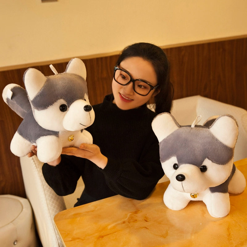 Cute Simulation Husky Doll Plush Toys Puppy Dog Doll Erha Doll Boys and Girls Birthday Gift