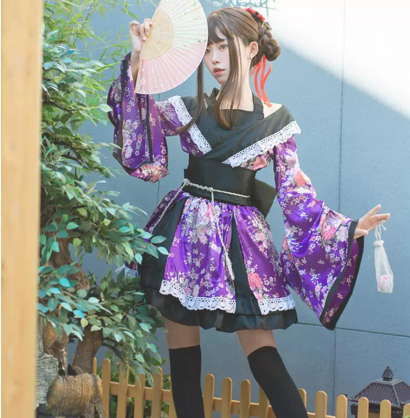 Ancient Costume and Japanese Style Flower Kui Cosplay Costume