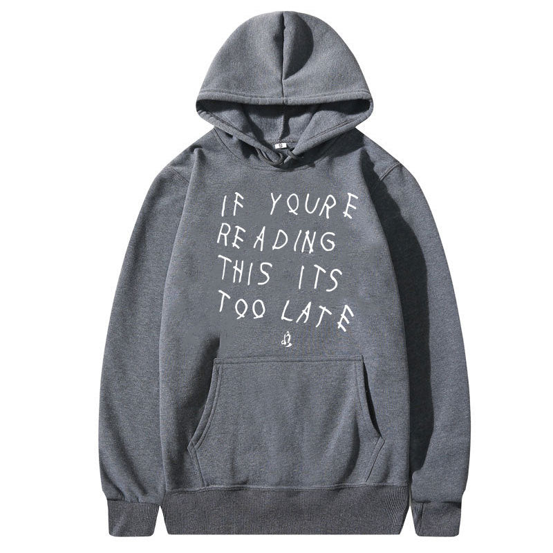 Letter Print Hoodie Men's  High Quality Hoodie