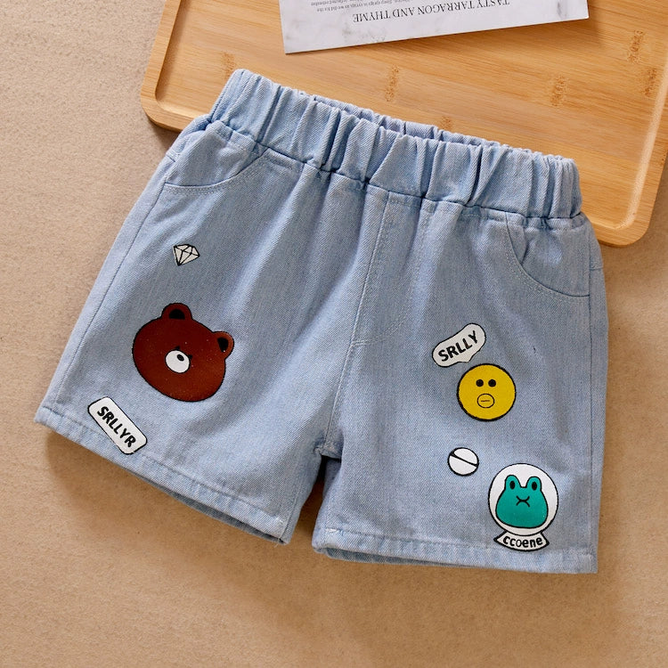 Denim Loose Children's Casual Shorts Thin Summer Wear