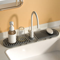 Heightened Slope Faucet Water Draining Pad