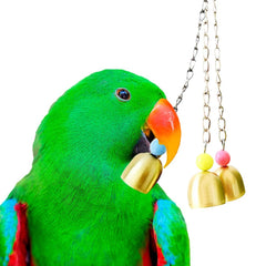 1pcs Pet Parrot Bell toys Colorful Hollow Rolling Bell Ball Bird Toy Parakeet Parrot Chew Cage Fun Toys Pet Bird Supplies