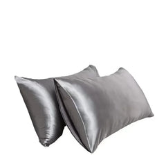 Silk Pillow Cover Summer Silk Pillow Core Cover Silk Solid Color Single Pillow Silk Pillow Cover