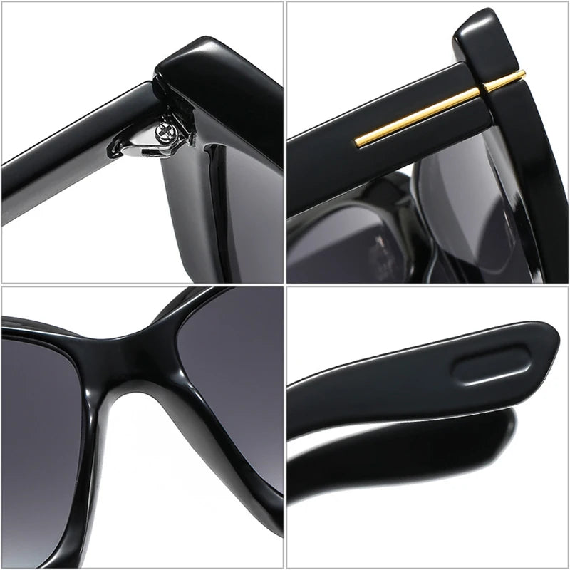 Women Fashion Brand Designer Clear Lens Eyewear Men Green Sun Glasses