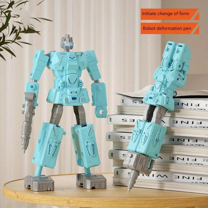 Robot Deformation Pen 2-in-1 Stationery Gel Pen Creative Deformable Robot Kids