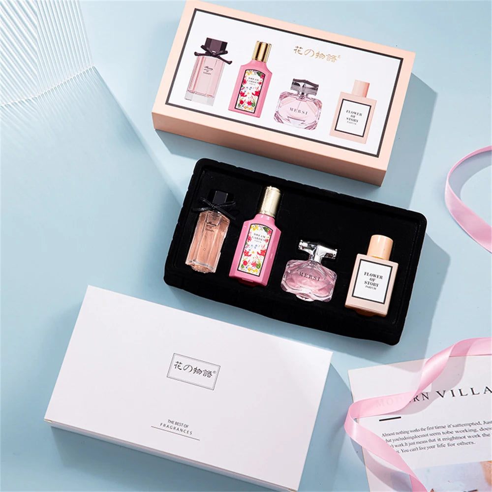 Brand Perfume Women Gift Box Four Piece Set Plant Floral Scent