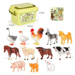 Mini Simulation African Wild Lion Farm Animals Sets Tiger deer Elephants Figurines Model children festival birthday Kid gift Toy