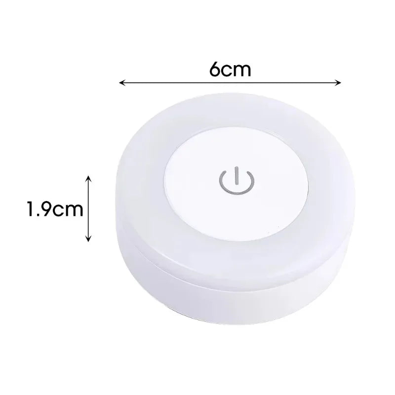 LED Touch Sensor Night Light 3 Modes Dimming Wall Lights Portable USB Rechargeable Night Lamp