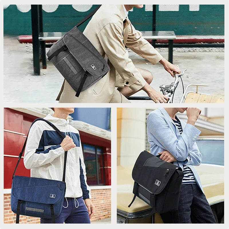 Men Shoulder Bag Fashion Travel Sling Messenger Bag Men's Canvas Briefcase