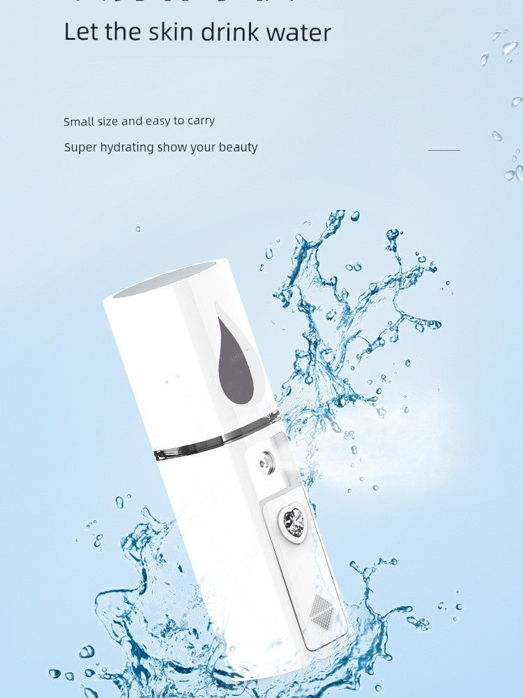 Moisturizing Spray Instrument Facial Vaporizer Nano Cold Spray Small Portable Replenishing Device