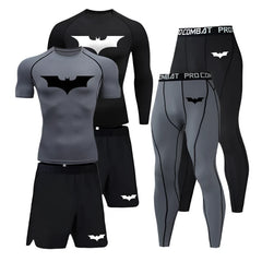 Quick Dry Men's Training Sportswear Set Gym Fitness Compression Sport Suit