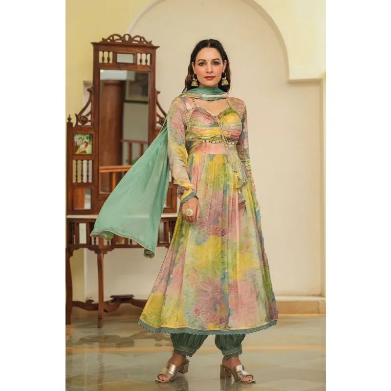 Wedding Indian Dress Salwar Kameez Party Wearing Pakistani Sheer Dress