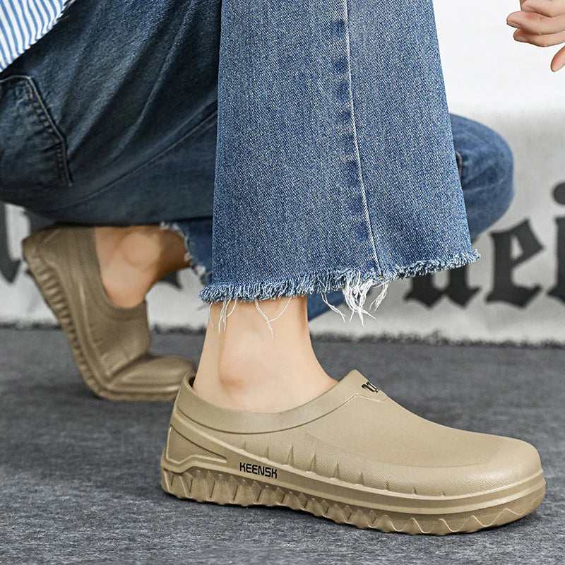 Shoes Men's Anti-slip Casual Sandals Mens Slip-on EVA Waterproof Shoes for Men Outdoor Work Shoes