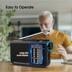 Retekess V117 Radio FM Portable Radios AM FM SW All Waves Radio Multiband Shortwave Full Band Radio Battery Operated