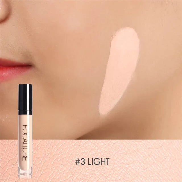 FOCALLURE Face Concealer Full Coverage Oil Control Base Waterproof Moisturizing Liquid Foundation