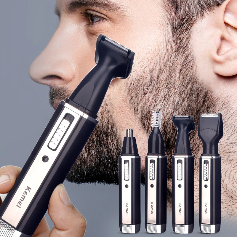 4 in1 Electric Nose Ear Trimmer For Men Shaver Rechargeable Hair Removal Eyebrow Trimer