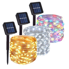 Solar Light String Fairy Lamp LED Garland Outdoor Waterproof For Camping Garden