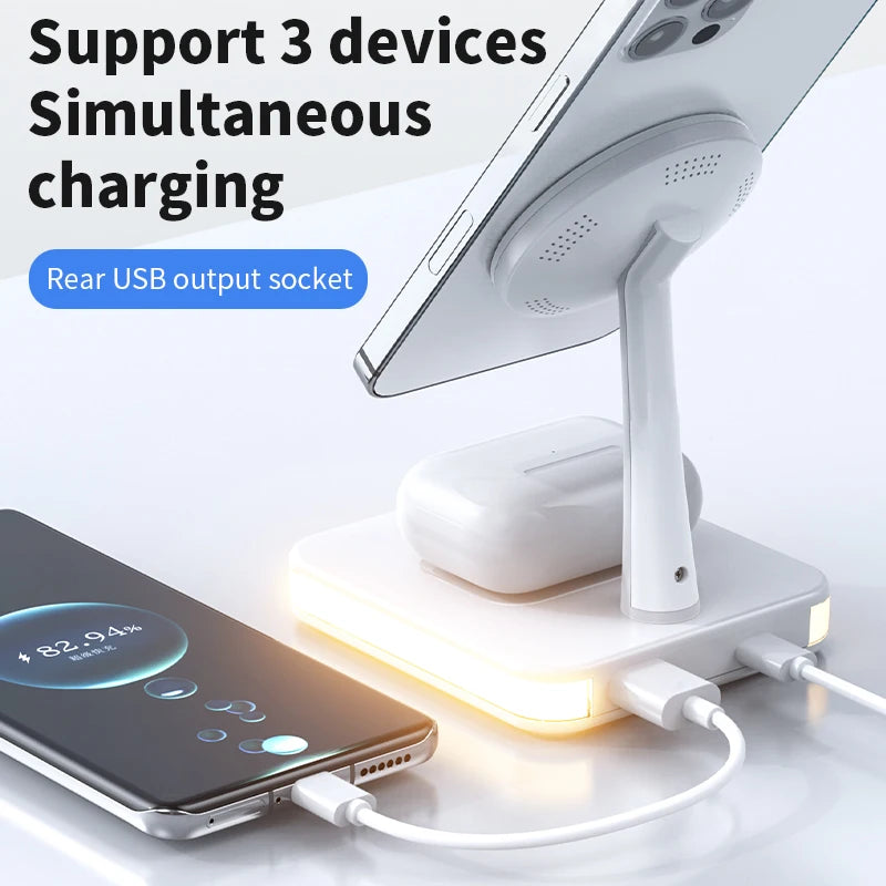 Magnetic Wireless Charger Stand Airpods Fast Charging Station