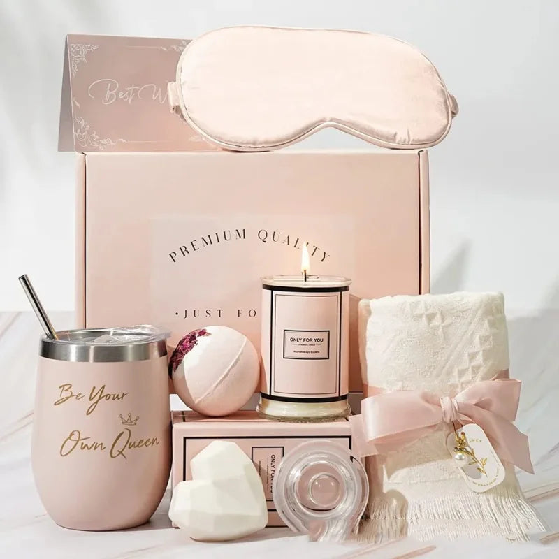 Spa Gift Basket Set Pink Series Gift Set women girl women's Day