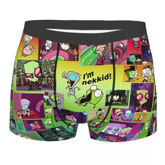 Invader Zim Men Boxer Briefs Underwear Alien Highly Breathable High Quality Sexy Shorts Gift Idea