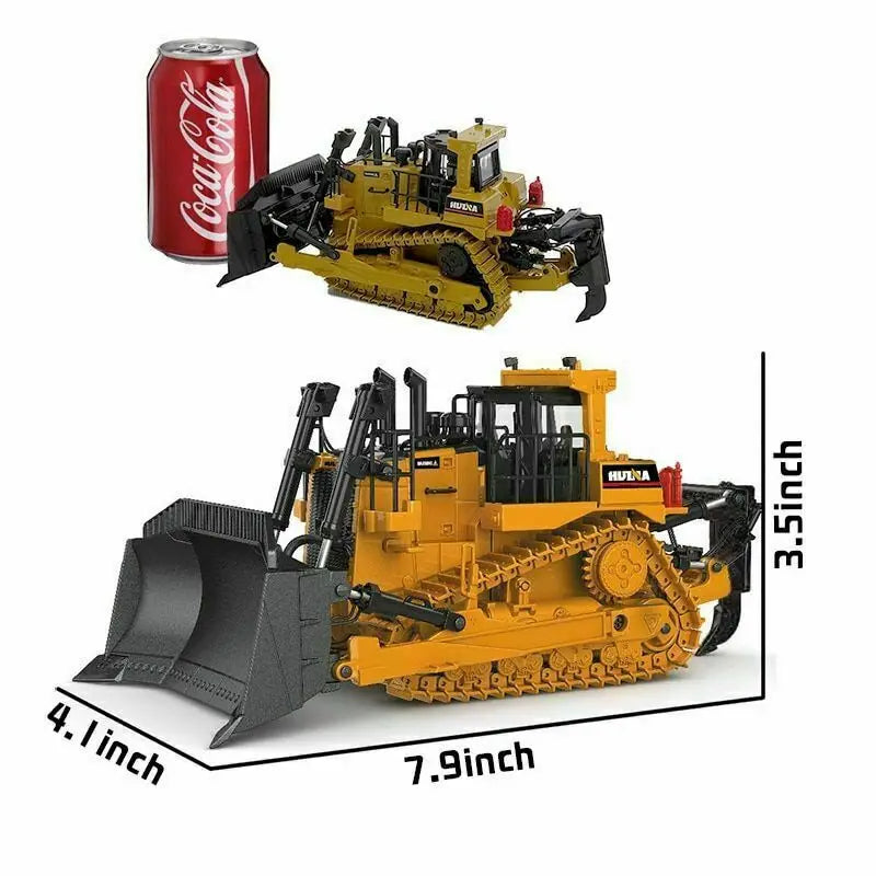 Track-Type Bulldozer 1:50 Scale Metal Tracks Engineering Vehicle Model New in Box