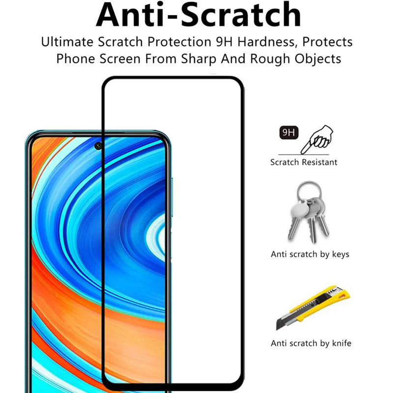 Tempered Glass for xiaomi redmi note 9 pro accessories for mobile