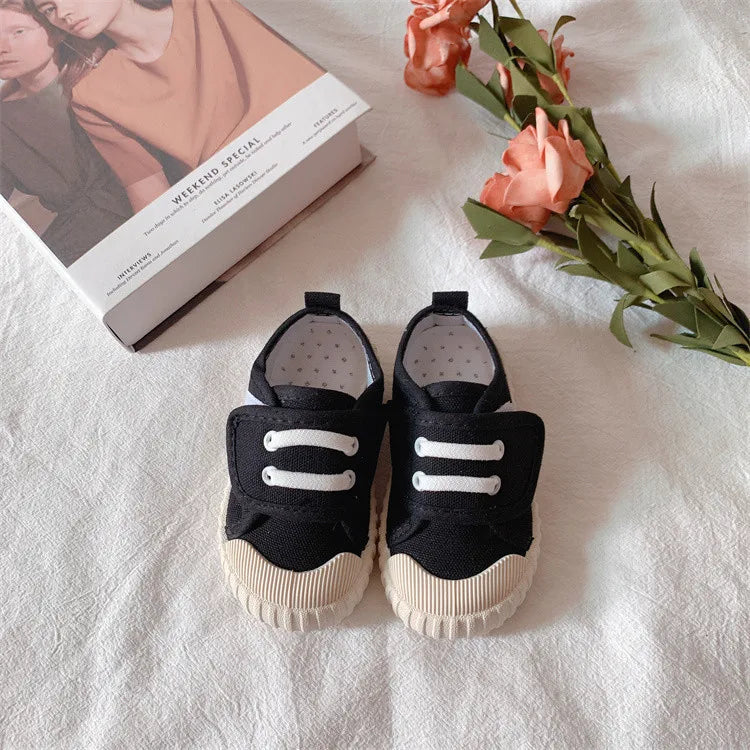 Spring Infant Toddler Shoes Baby Little Girls Boys Canvas Shoes Soft Bottom Non-slip Outdoor Children Casual Shoes Kids Sneakers