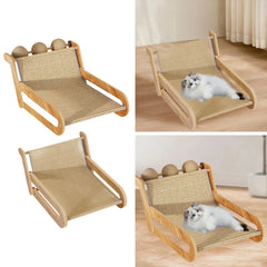 Cat Sisal Lounge Chair Cozy Pet Furniture Sisal Cat Chair Cat Beach Chair for Small Medium Pets