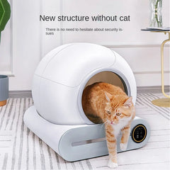 65L Automatic Smart Cat Litter Box Self Cleaning Fully Enclosed Cat Litter Box Pet Toilet Litter Tray Toilet Tray