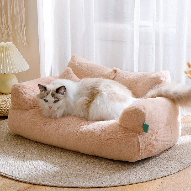 Cat bed House Plush Dog Sofa Beds Washable Warm Pet Dog Nest Cat Beds sofa Comfortable CatS Cushion