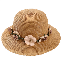 Sun Grass Hat Beach Flower Rope Women's Fashion Accessories Designer Hat