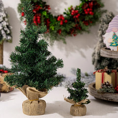 Christmas Tree Desktop Mini Xmas Trees For Home Decoration Children DIY Handicraft New Year Christmas Ornament Gift