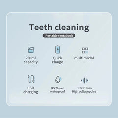 Electric Tooth Cleaner Oral Irrigator Rechargeable Water Jet Teeth Cleaner