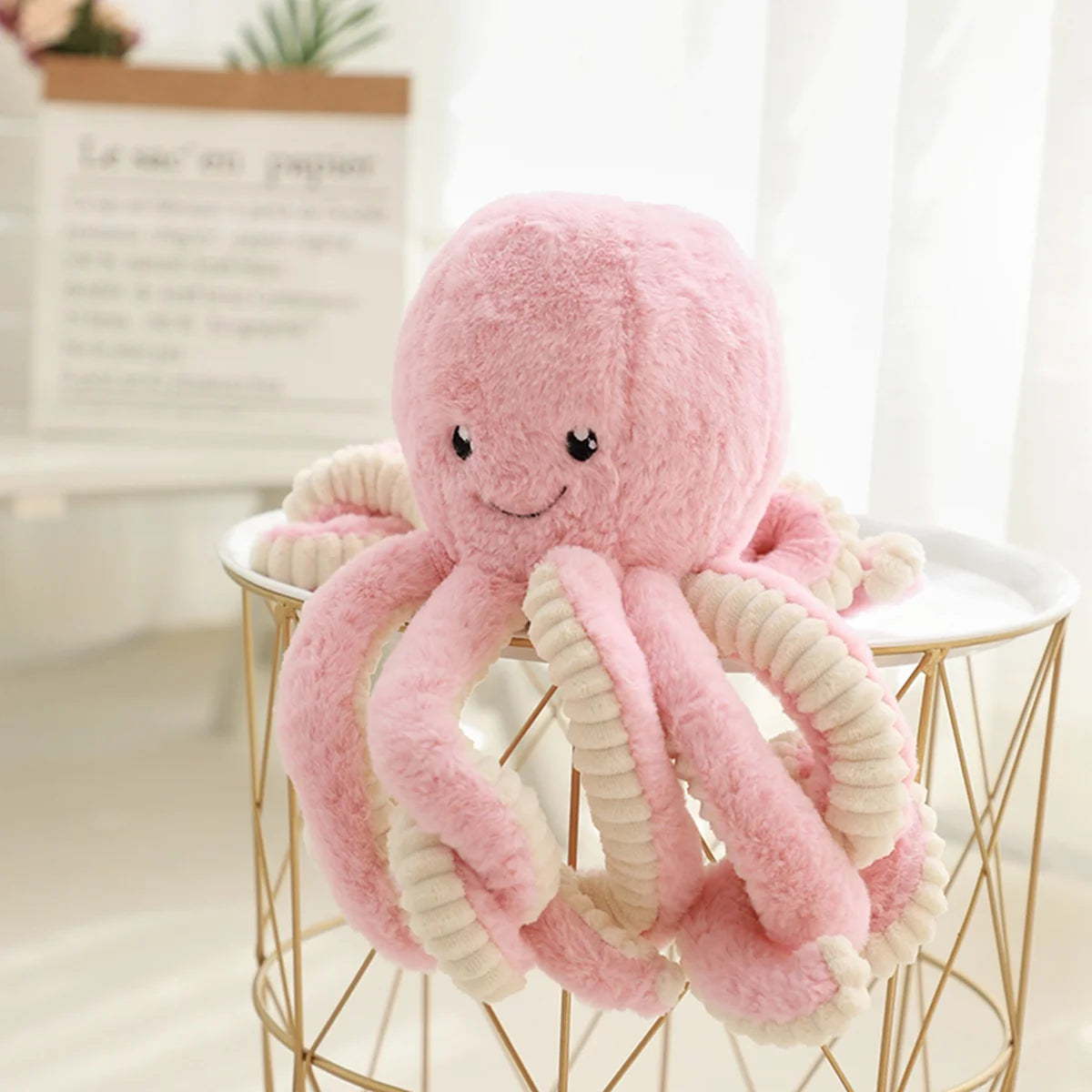 18-80CM Colorful Octopus Plush Toys Soft Stuffed Cartoon Animals Doll